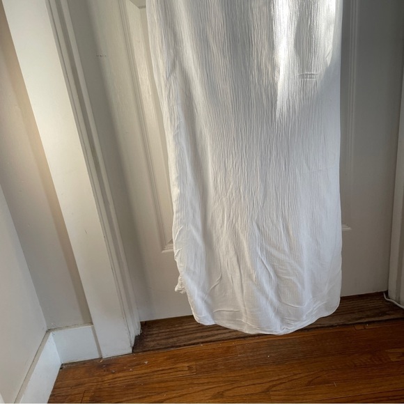 Garage white strapless layered maxi dress size medium - Picture 2 of 13